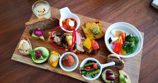 Colorful Vegetable Antipasto Plate